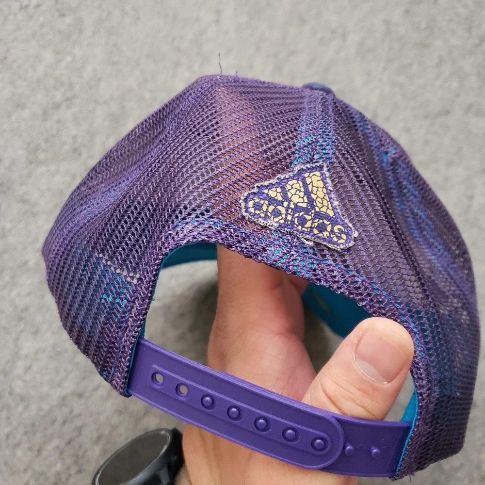 NEW Charlotte Hornets Hat Cap Snap Back Purple Blue Adidas NBA Basketball Men A5